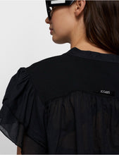 Cargar imagen en el visor de la galería, Top Ruffle Black