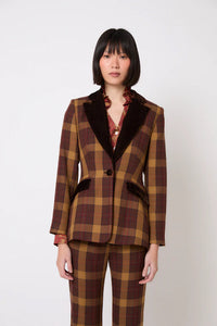 Blazer Ana Madras Marrón