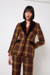 Blazer Ana Madras Marrón