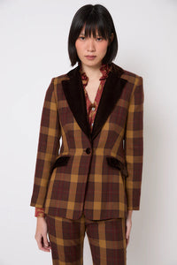 Blazer Ana Madras Marrón