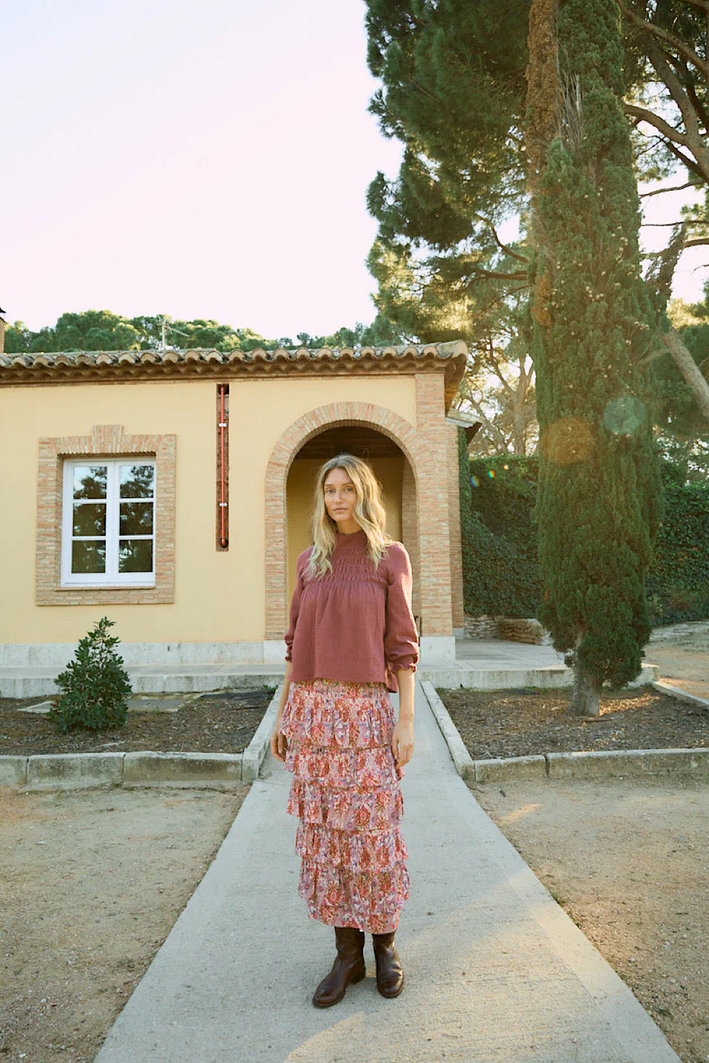 Blusa Eline Framboise