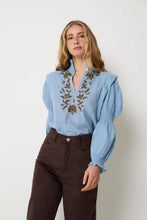 Cargar imagen en el visor de la galería, Blusa Lupe Azul