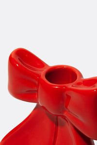 Candelabro Bow Red