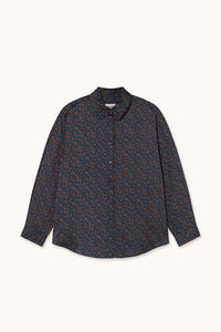 Camisa Flowers Navy
