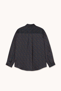 Camisa Flowers Navy