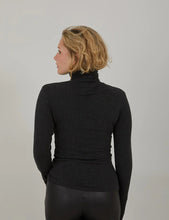 Cargar imagen en el visor de la galería, Top Cuello Lana Negro