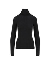 Cargar imagen en el visor de la galería, Top Cuello Lana Negro