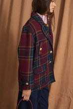 Cargar imagen en el visor de la galería, Abrigo Chaquetón Bola Margaret Burgundy