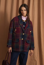 Cargar imagen en el visor de la galería, Abrigo Chaquetón Bola Margaret Burgundy