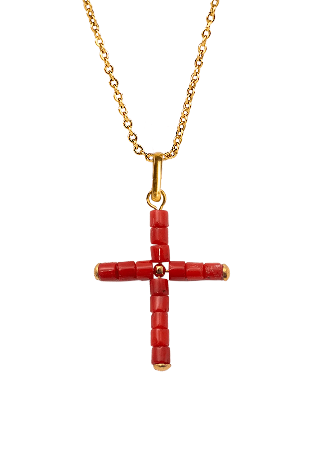 Collar Cruz Coral