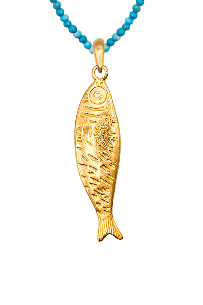 Collar Sardina Turquesa