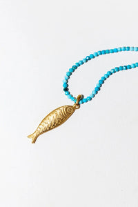 Collar Sardina Turquesa
