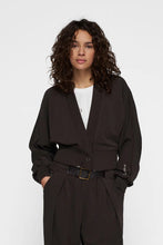 Cargar imagen en el visor de la galería, Cardigan Cropped Brown