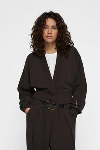 Cardigan Cropped Brown
