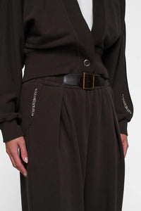 Cardigan Cropped Brown