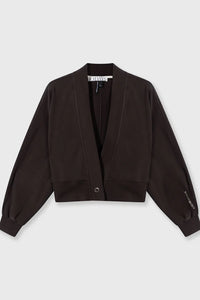 Cardigan Cropped Brown
