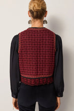 Cargar imagen en el visor de la galería, Chaleco Casilda Bordeaux