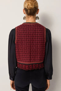 Chaleco Casilda Bordeaux