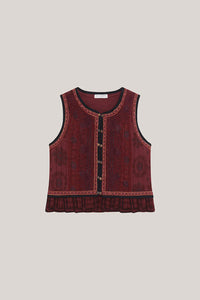 Chaleco Casilda Bordeaux