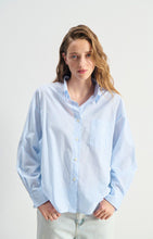 Cargar imagen en el visor de la galería, Camisa Eluabird Rayures Bleu