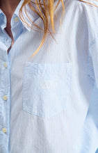 Cargar imagen en el visor de la galería, Camisa Eluabird Rayures Bleu