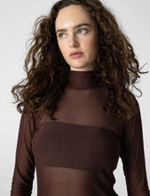 Cargar imagen en el visor de la galería, Top Mesh Chocolat