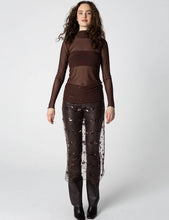Cargar imagen en el visor de la galería, Top Mesh Chocolat