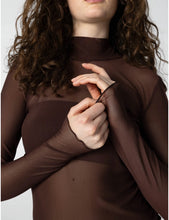 Cargar imagen en el visor de la galería, Top Mesh Chocolat