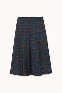 Falda Flowers Navy