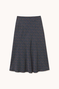 Falda Flowers Navy