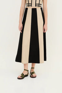 Falda Cintas Beige
