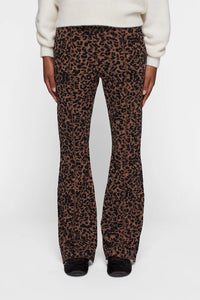 Pantalones Flared Leopard