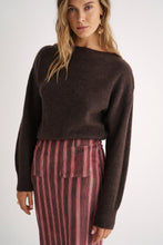 Cargar imagen en el visor de la galería, Falda Eulalia Granate Stripes Velvet