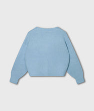 Cargar imagen en el visor de la galería, Cárdigan Hairy Knit Angel Blue