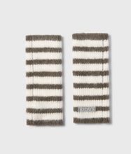 Cargar imagen en el visor de la galería, Guantes Hairy Knit Stripes Ecru Portobello