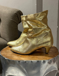 Botín Jassi Metallic Gold