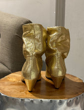 Cargar imagen en el visor de la galería, Botín Jassi Metallic Gold