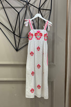 Cargar imagen en el visor de la galería, Vestido Agate White Flowers