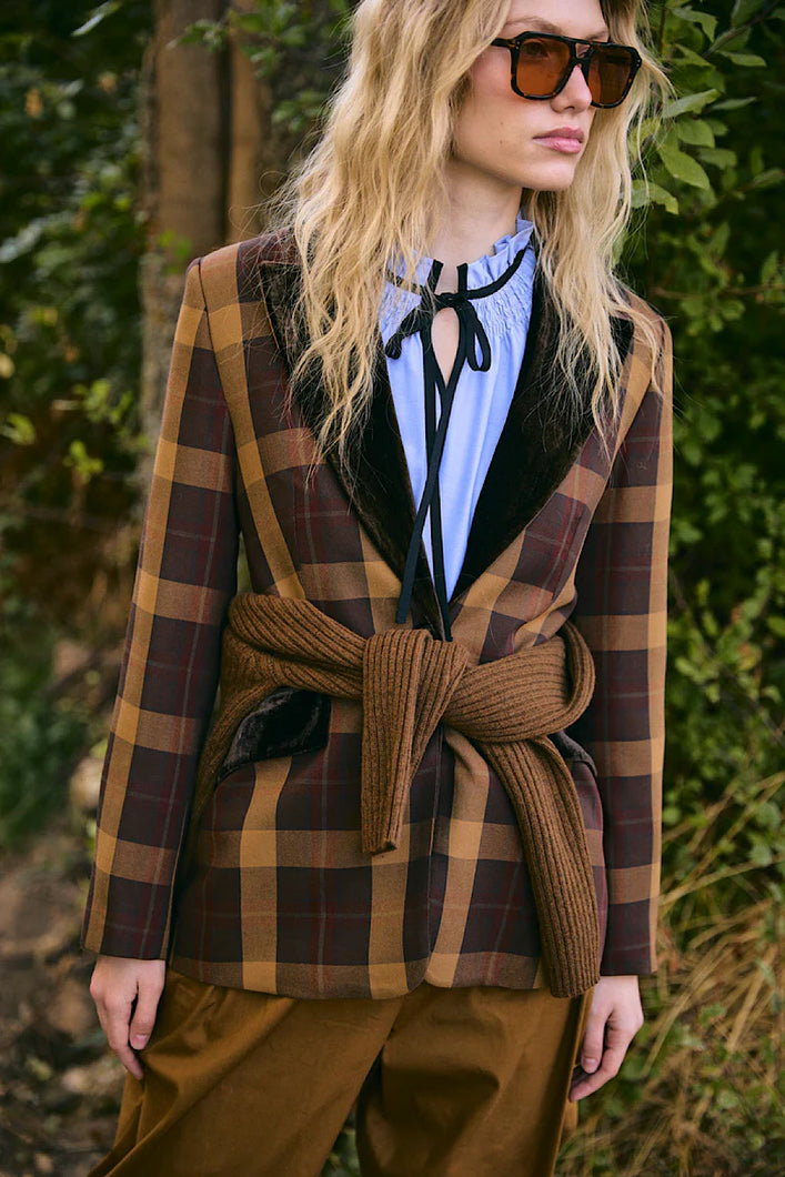 Blazer Ana Madras Marrón