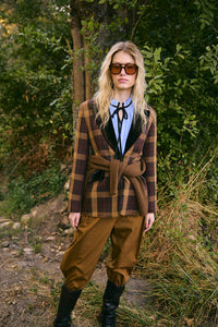 Blazer Ana Madras Marrón