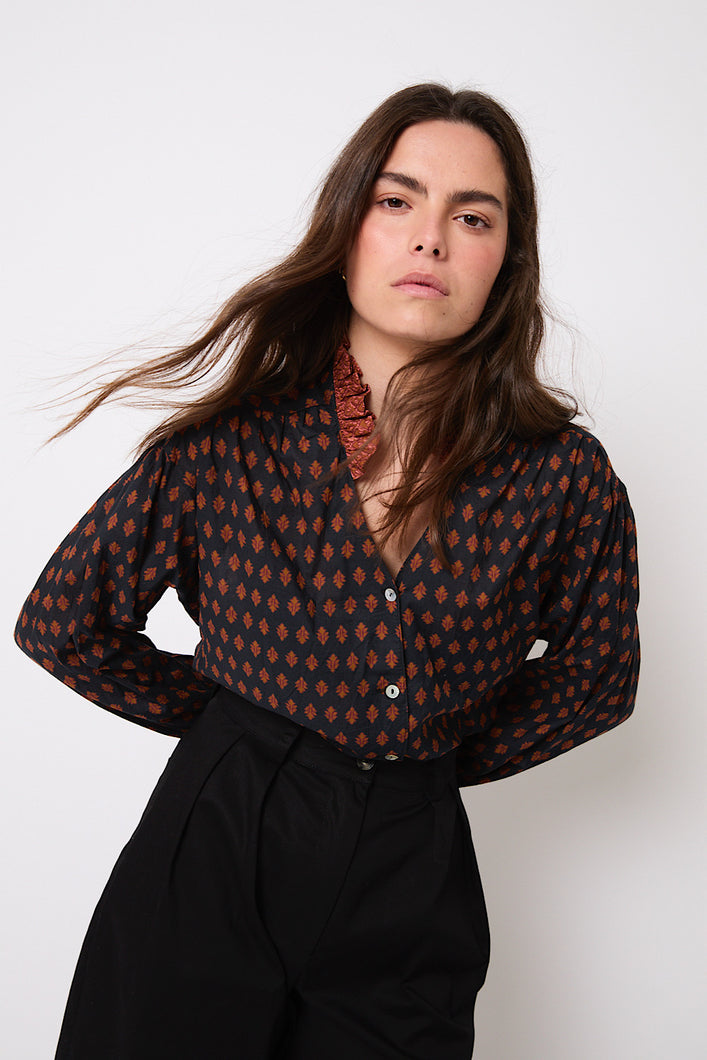 Blusa Poli Piña Negro