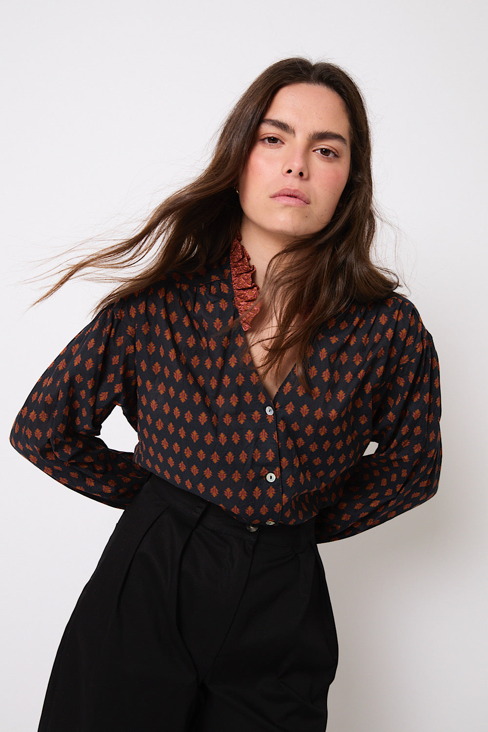 Blusa Poli Piña Negro