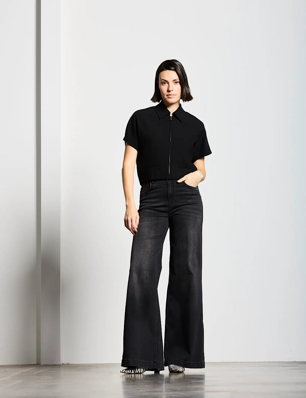 Vaqueros Luisenpark Palazzo Black