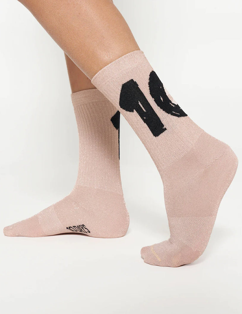 Calcetines Glitter Rose Gold