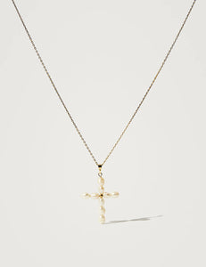 Collar Cruz Perlas