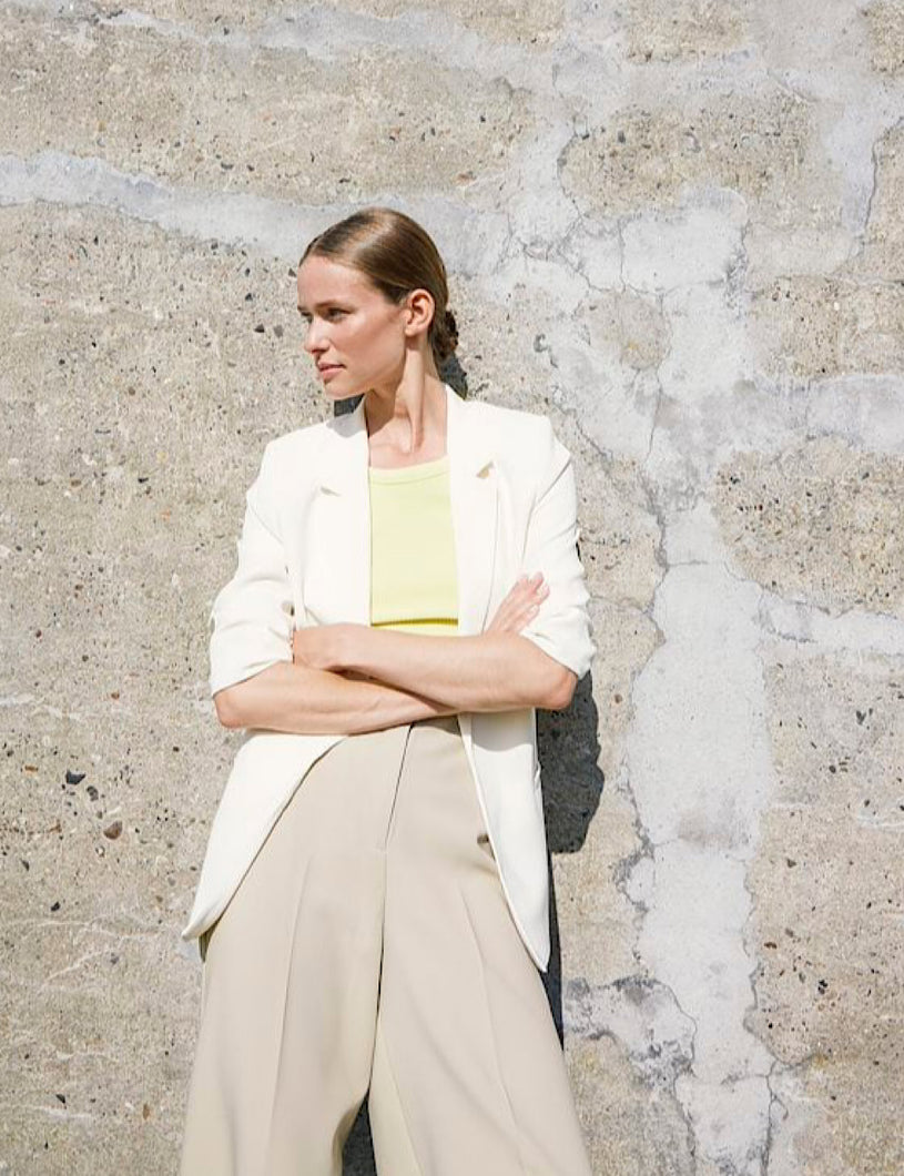 Blazer Shirley Blanco Roto