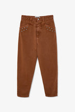 Cargar imagen en el visor de la galería, Vaqueros Corsé Tachas Camel