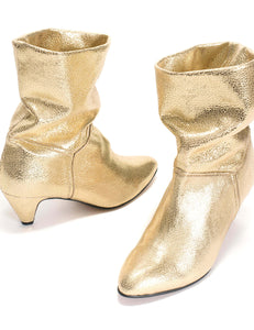 Botín Jassi Metallic Gold