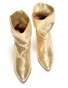 Botín Jassi Metallic Gold
