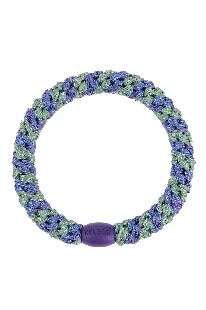 Kknekki Purple Green Glitter Stripe